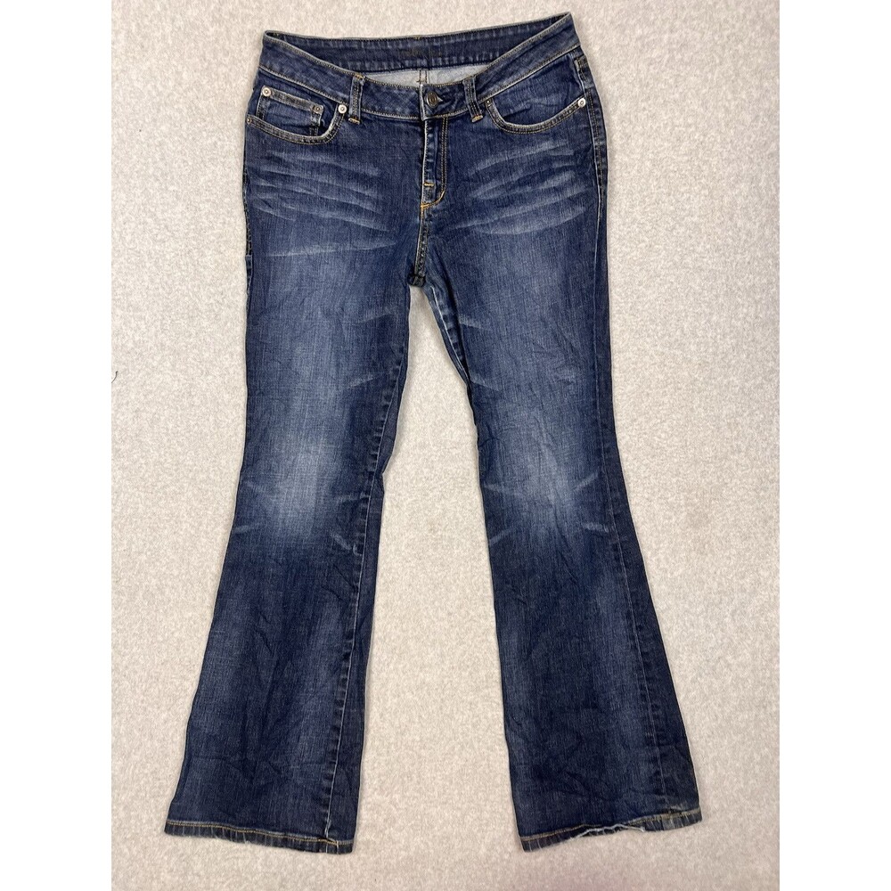 VTG London Jean Women’s Size 10 Stretch Straight Leg Flaps Pocket Denim Jeans